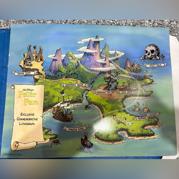 Peter Pan 1996 Disney Exclusive Commemorative Lithograph - Picture 5 of 5